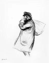 ルコルポータージュイフ（ユダヤ人の歩行者）、c.1880-90